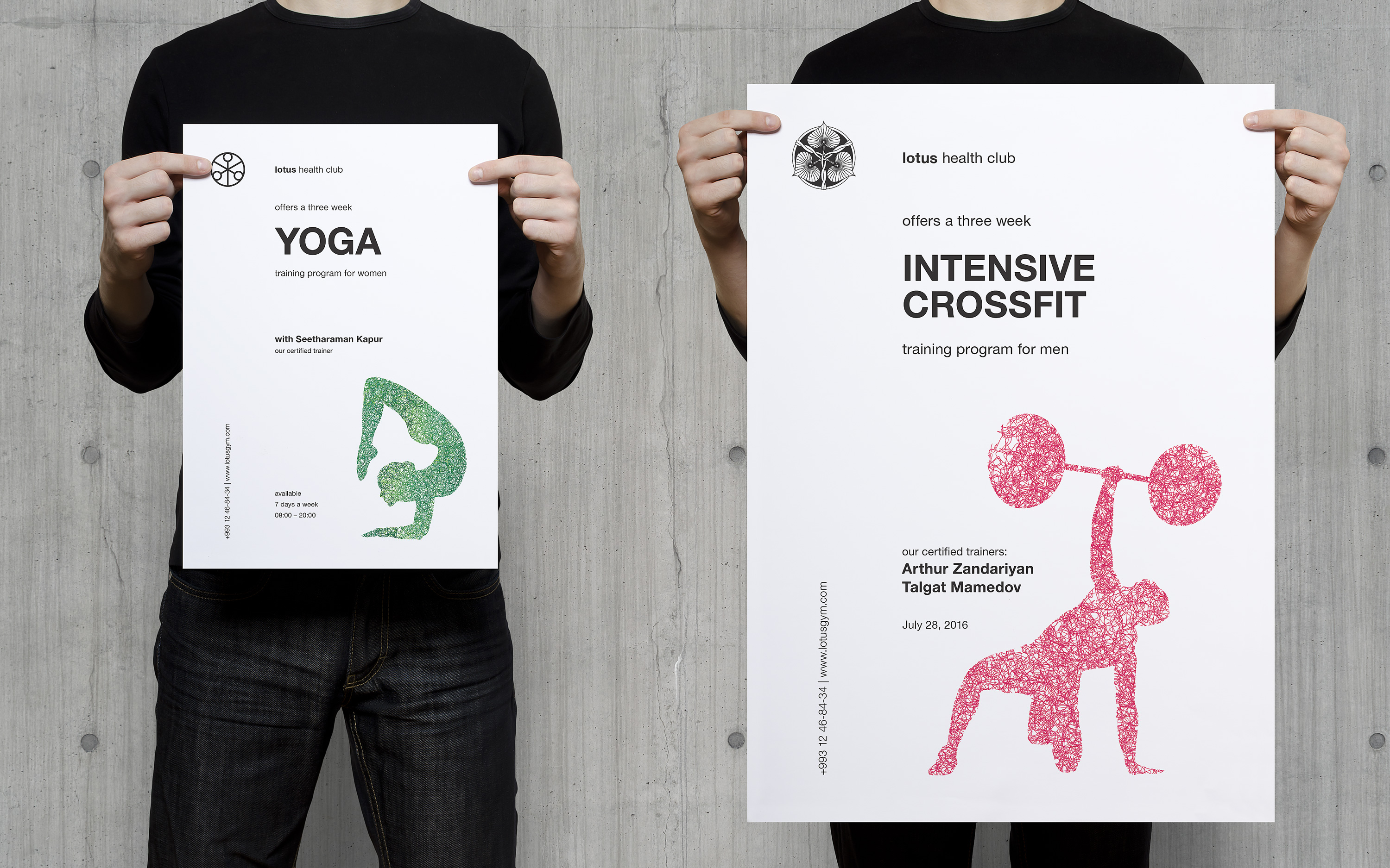 Lotus. Brand identity for a fitness club